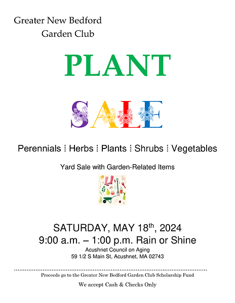 GNB Garden Club Plant Sale 2024